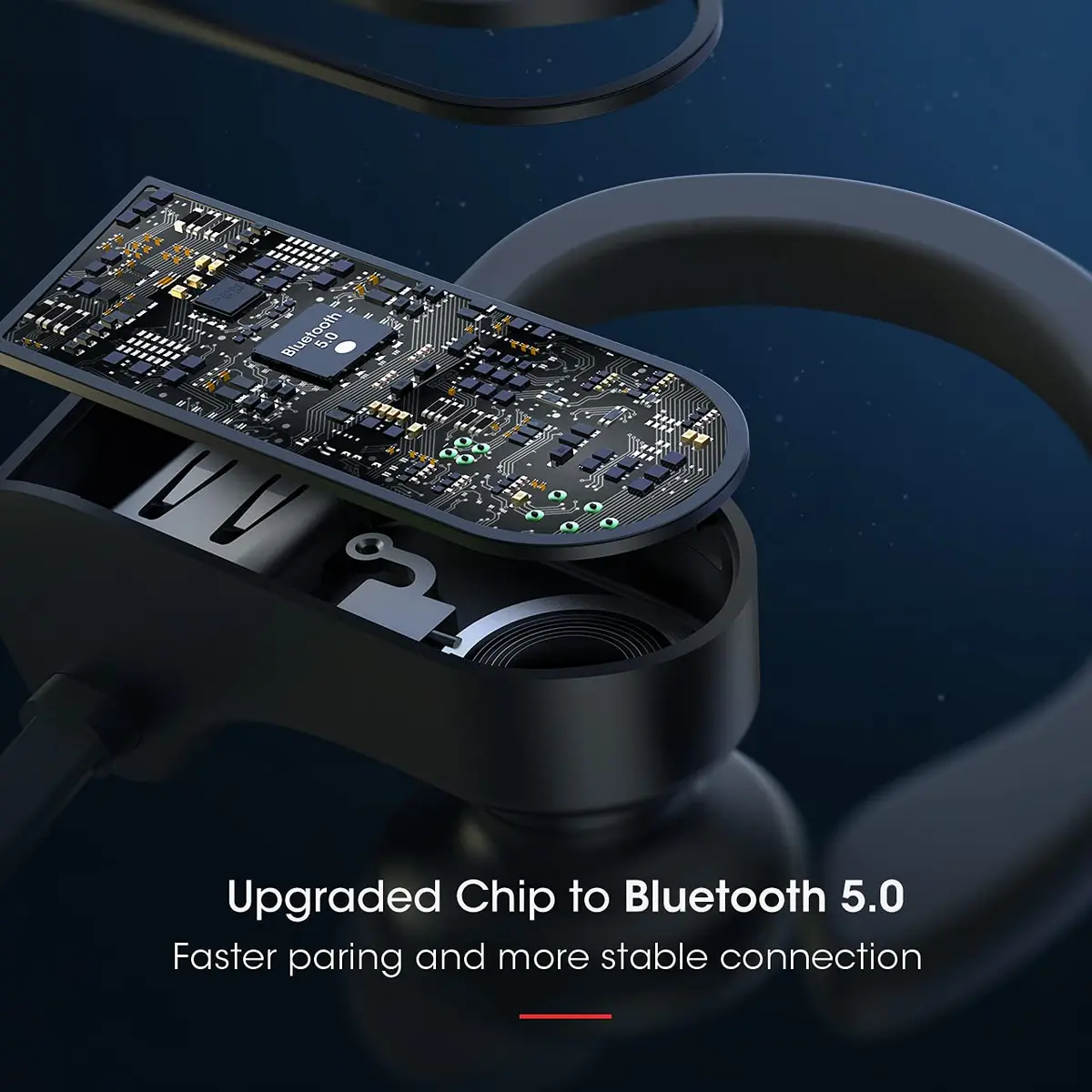Redzoo Flame Wireless Bluetooth 5.0 Earbuds | 16 Hrs Playtime, IPX7 Waterproof, Secure Fit - view 5