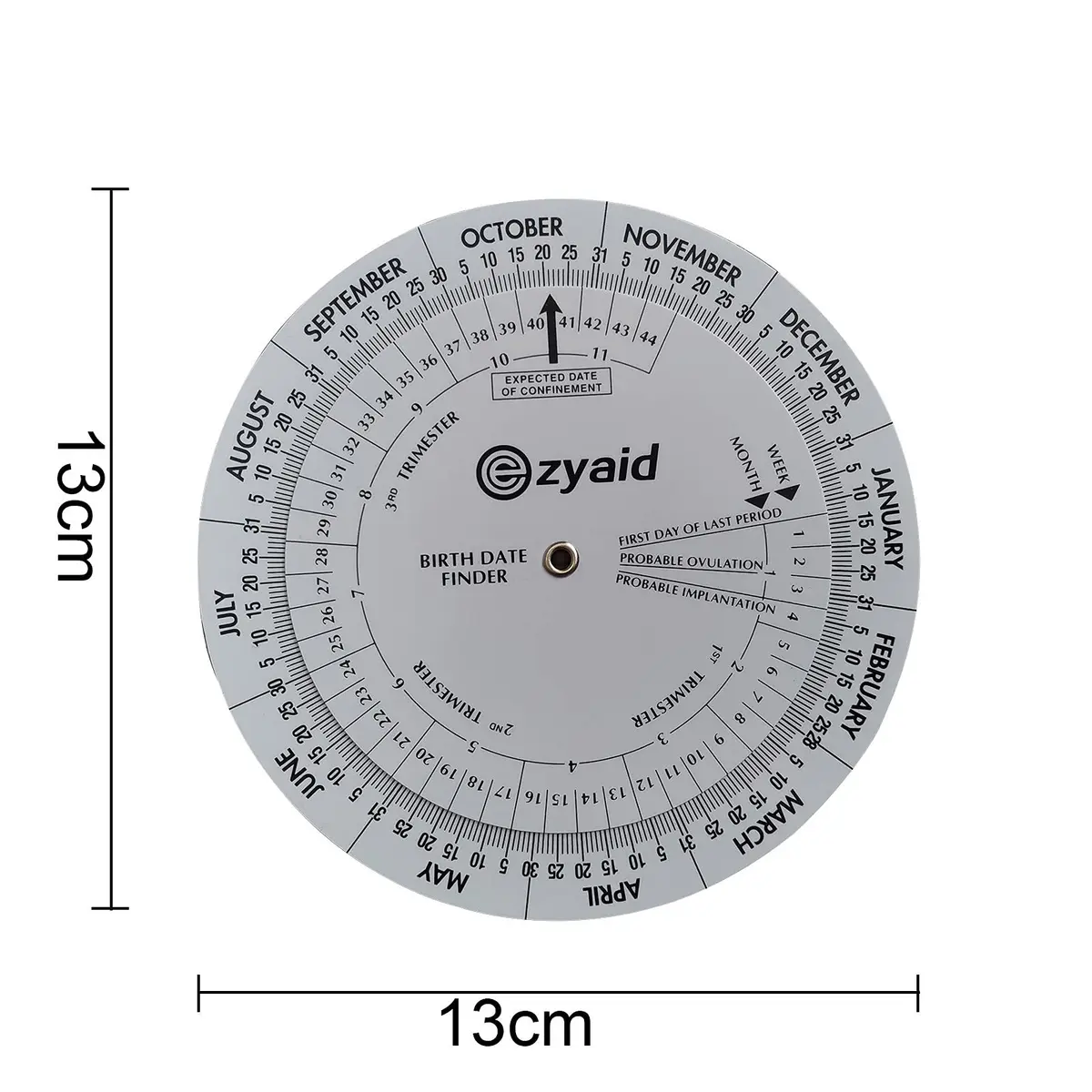 Ezyaid Pregnancy Wheel, OB-GYN Due Date Calculator, Gestational EDC Wheel for Midwives and Health Workers | Accurate, Easy-to-Use Pregnancy Tool - view 5