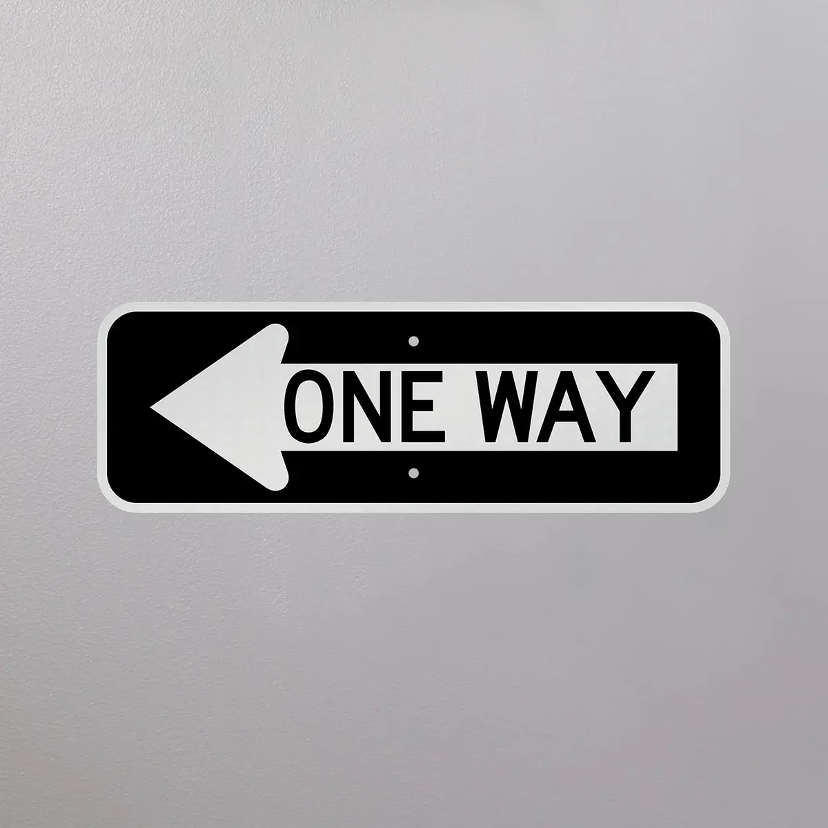 SmartSign 8 x 24 inch MUTCD-Compliant Metal Sign with Left Arrow, 80 mil Aluminum, 3M Laminated Reflective Material - view 5