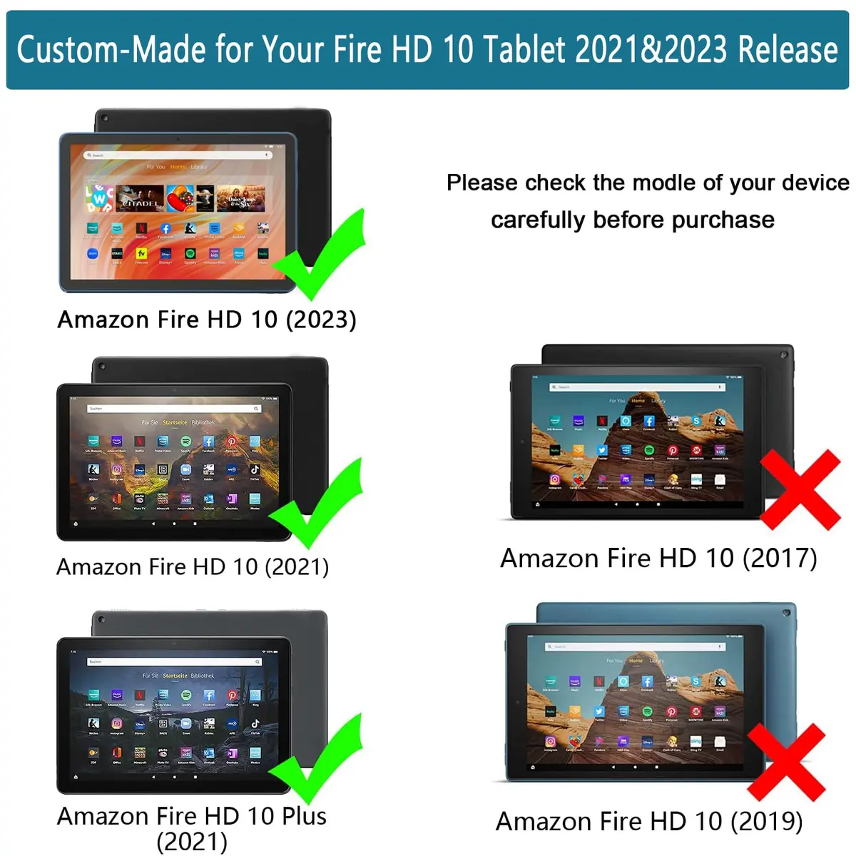 DICEKOO Fire HD 10 & HD 10 Plus 13th/11th Gen Kids Tablet Case | Drop-Resistant, Handle & Stand, Pink - view 2