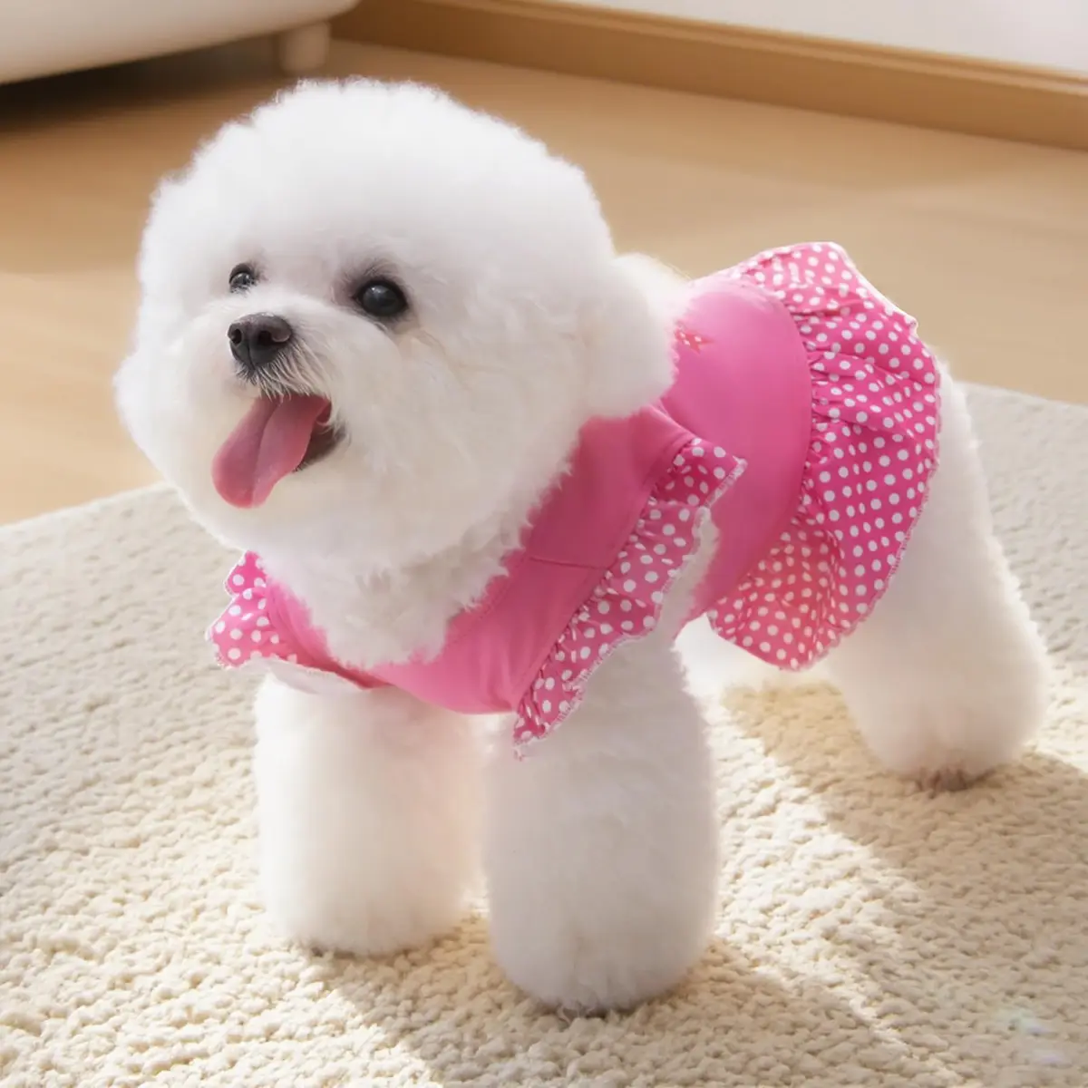 XPUDAC Small Dog Dress 4 Pack | Cute Pink Angel Pet Apparel for Small Dogs & Cats - view 3