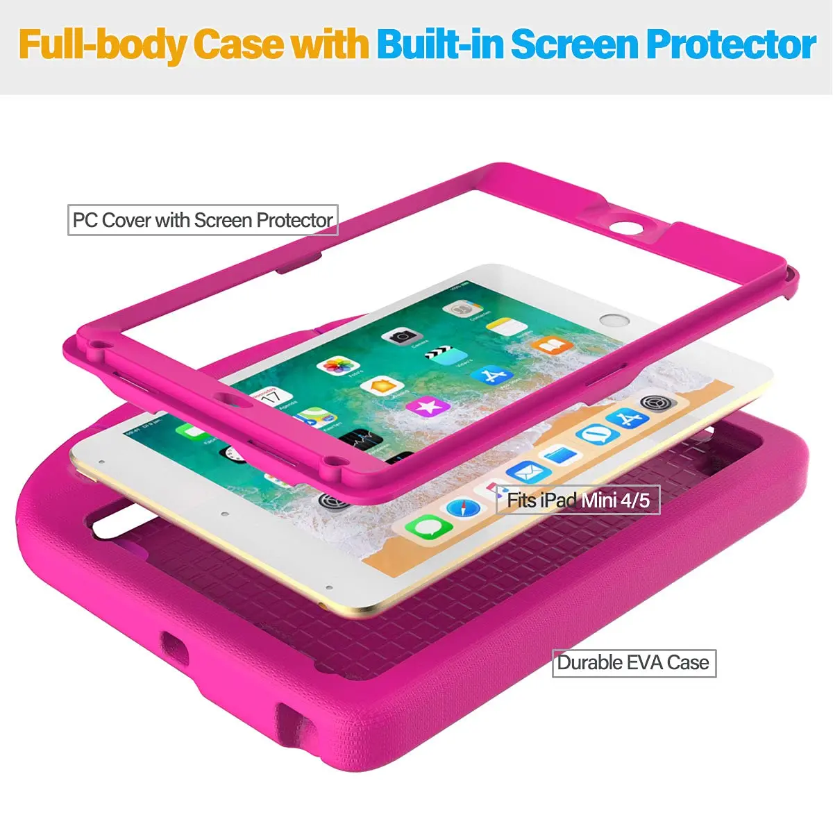Suplik Kids Case for iPad Mini 5th Gen & Mini 4 (7.9-inch) | Shockproof, Kid-Safe, Lightweight - view 7