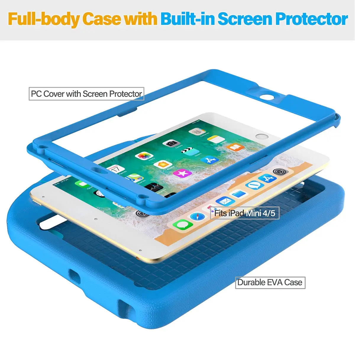 Suplik Kids Case for iPad Mini 5th Generation, iPad Mini 4/5 (7.9-inch) | Shockproof & Kid-Friendly - view 7
