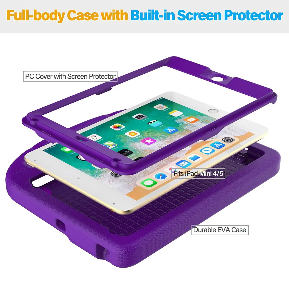 Suplik Kids Case for iPad Mini 5th Generation, iPad Mini 4/5 (7.9-inch) | Shockproof & Kid-Friendly - view 7