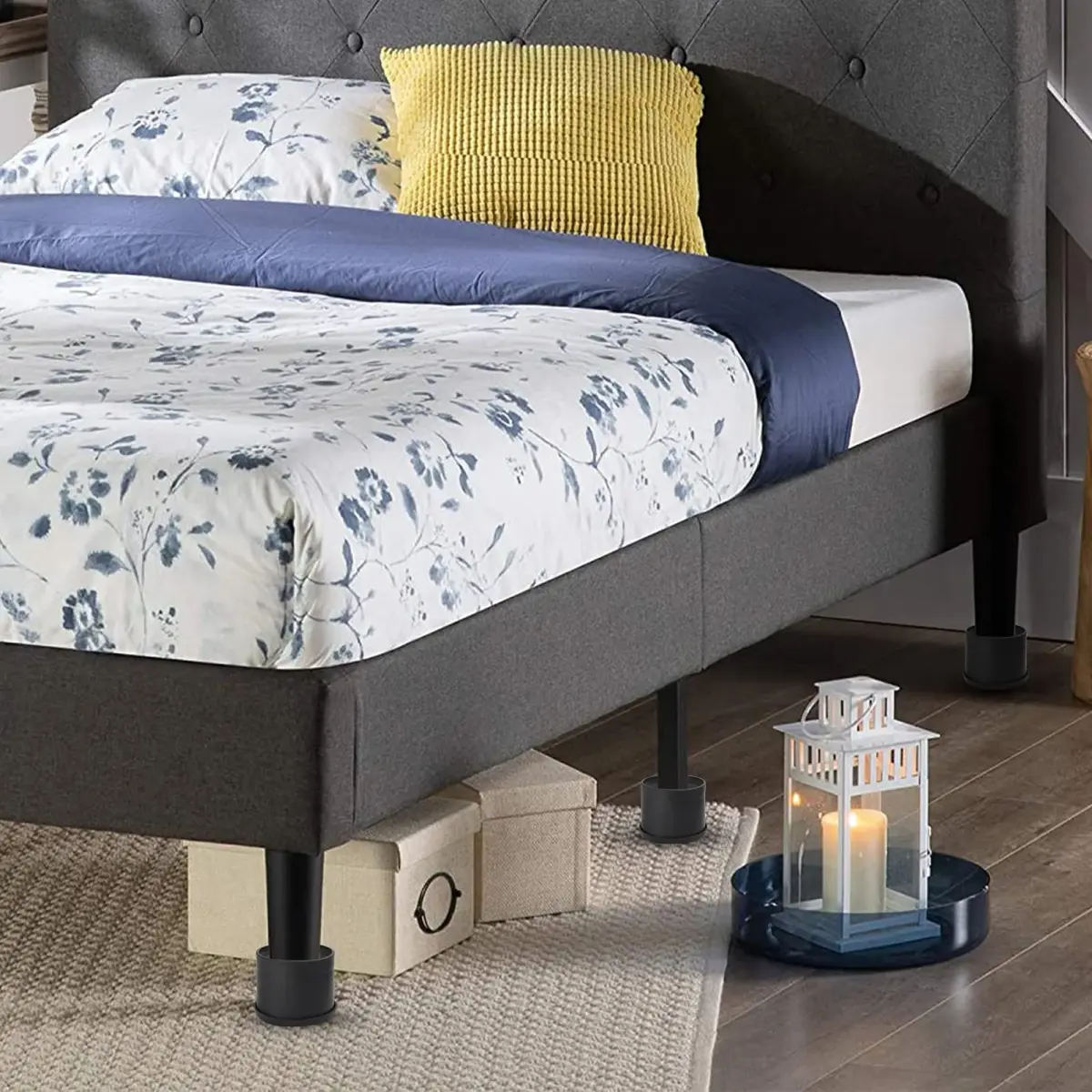 BTSD-home Bed Risers 2 Inch, 4 Pack | Add 2" Height for Comfort & Storage - view 4