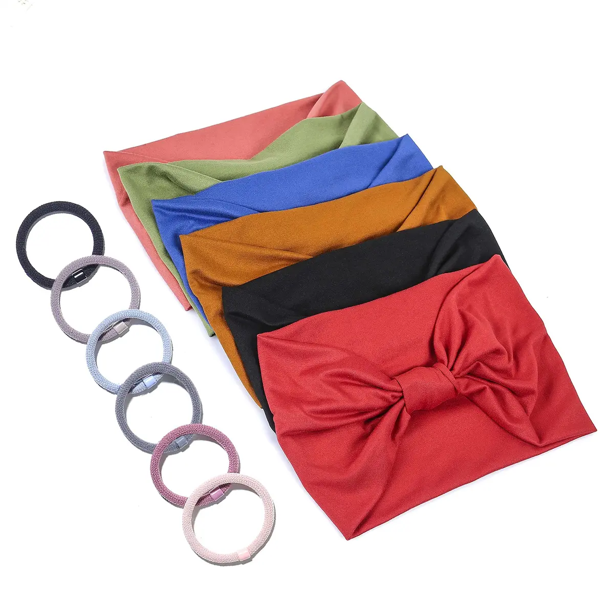 GiLi 6 Pack Wide Headbands for Women 5.5-inch | Non Slip, Soft Elastic, Sweat-Wicking Head Wraps - view 7