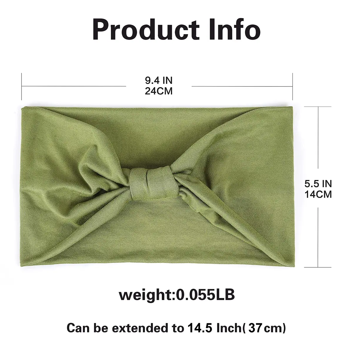 GiLi 6 Pack Wide Headbands for Women 5.5-inch | Non Slip, Soft Elastic, Sweat-Wicking Head Wraps - view 2
