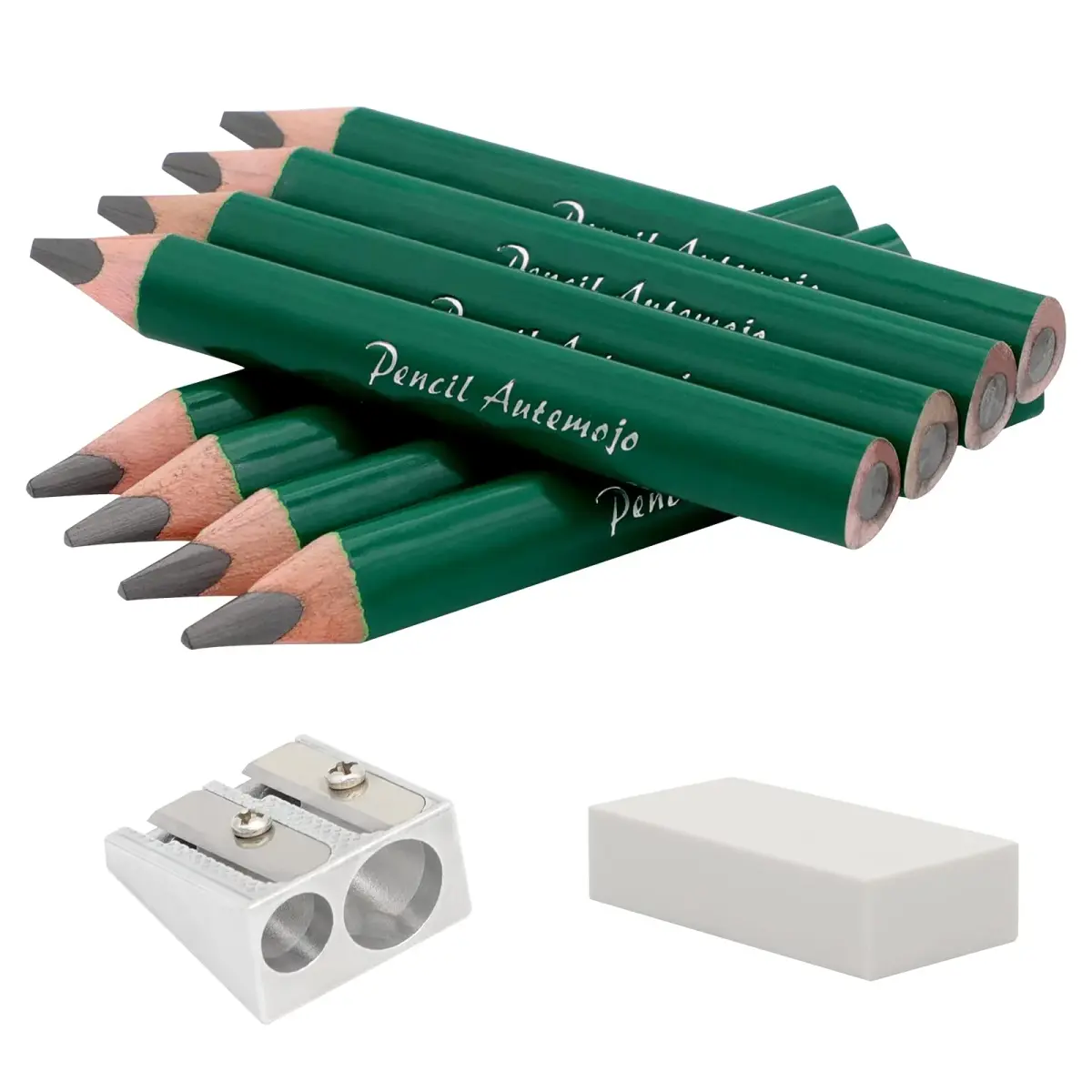 AUTEMOJO Triangular Fat Pencils 8.9 cm (3.5 inch) | Ergonomic Grip for Young Children - main product image