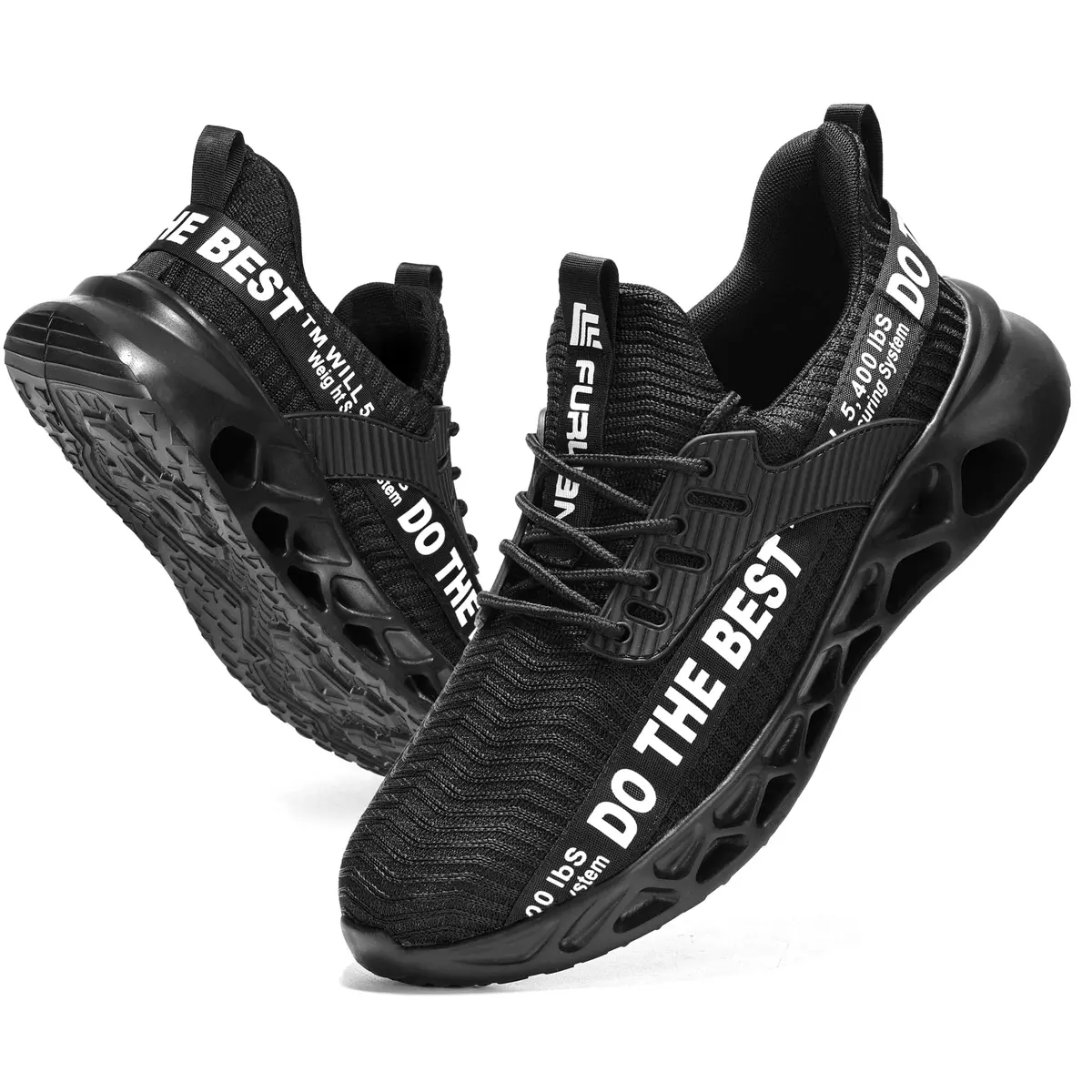 Furuian Safety Shoes Men Work Sneakers Steel Toe Lightweight Black 11.5/13 | Durable & Comfortable - main product image