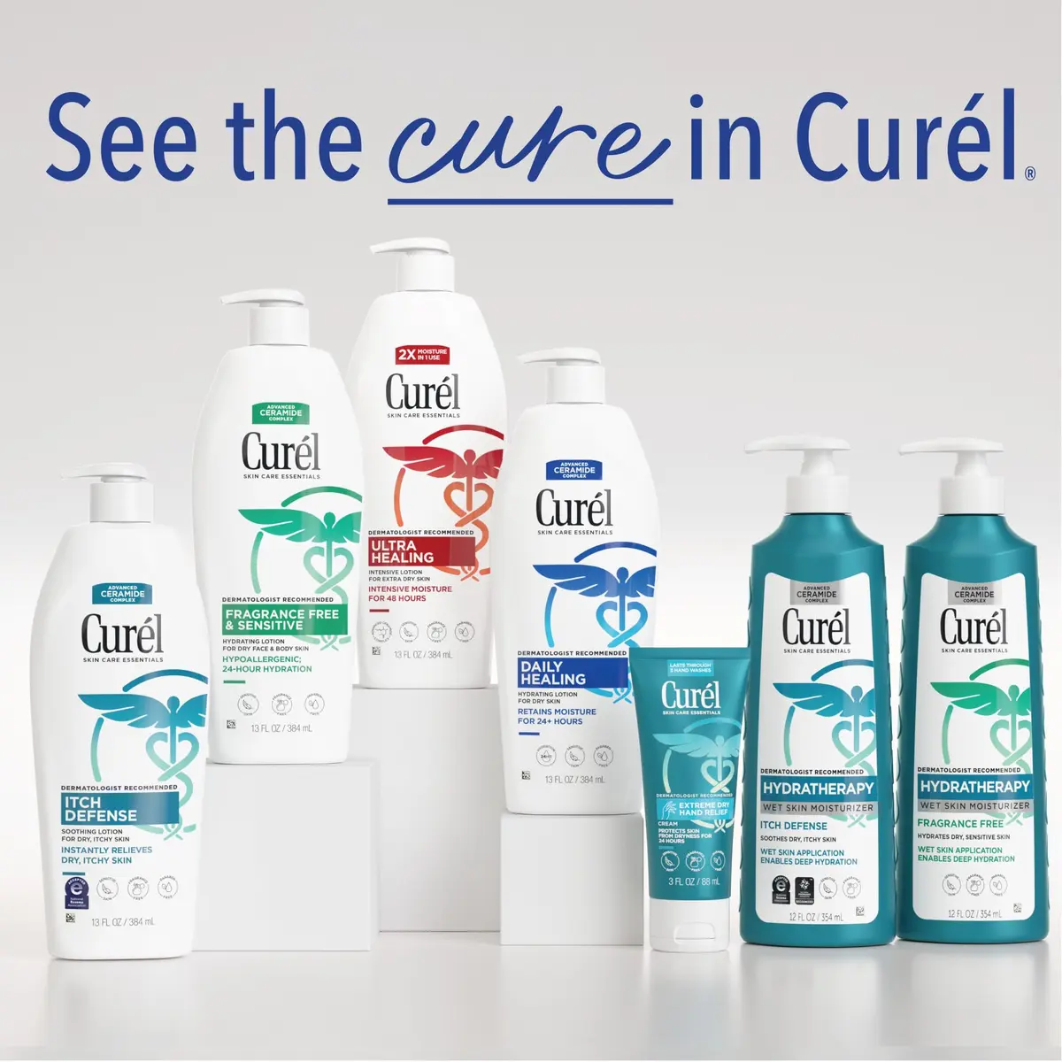 Curel Ultra Healing Body Lotion, Fragrance-Free, 39 fl oz (13 fl oz x 3) | Dermatologist Recommended for Dry, Sensitive Skin - view 7