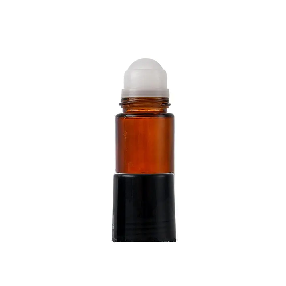 Wresty 50ml Amber Glass Roll On Bottle | Leak-Proof Essential Oil Container for Travel & Cosmetics - view 3