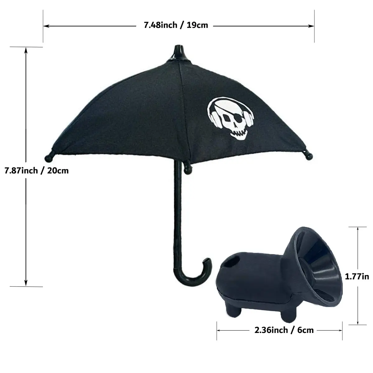 BEITESTAR Phone Umbrella for Sun, Cell Phone Umbrella Sun Shade with Adjustable Piggy Suction Cup Stand for iPhone, iPad, Gopro | Unique Sunshade & Phone Holder - view 6