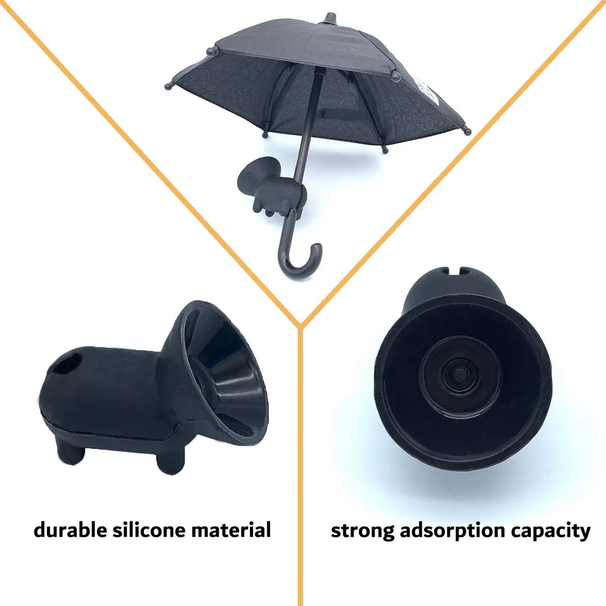 BEITESTAR Phone Umbrella for Sun, Cell Phone Umbrella Sun Shade with Adjustable Piggy Suction Cup Stand for iPhone, iPad, Gopro | Unique Sunshade & Phone Holder - view 3