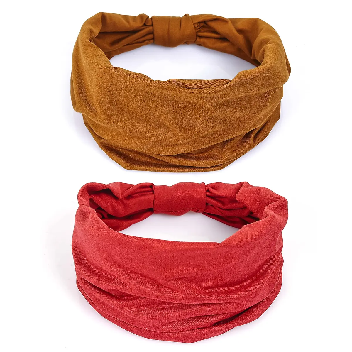 GiLi 2 Pack Wide Headbands for Women 5.5-inch | Sweat-wicking, Non Slip, Soft Cotton - main product image