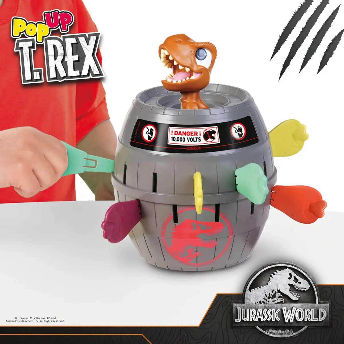 TOMY Pop Up T-Rex Board Game - Dinosaur Action Game - 24 Bones | Ages 4+ Years - view 2