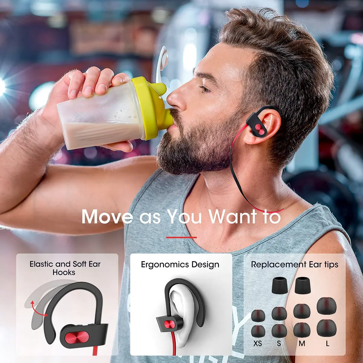 Redzoo Flame Wireless Bluetooth 5.0 Earbuds | 16 Hours Playtime, IPX7 Waterproof, CVC6.0 Mic - view 7