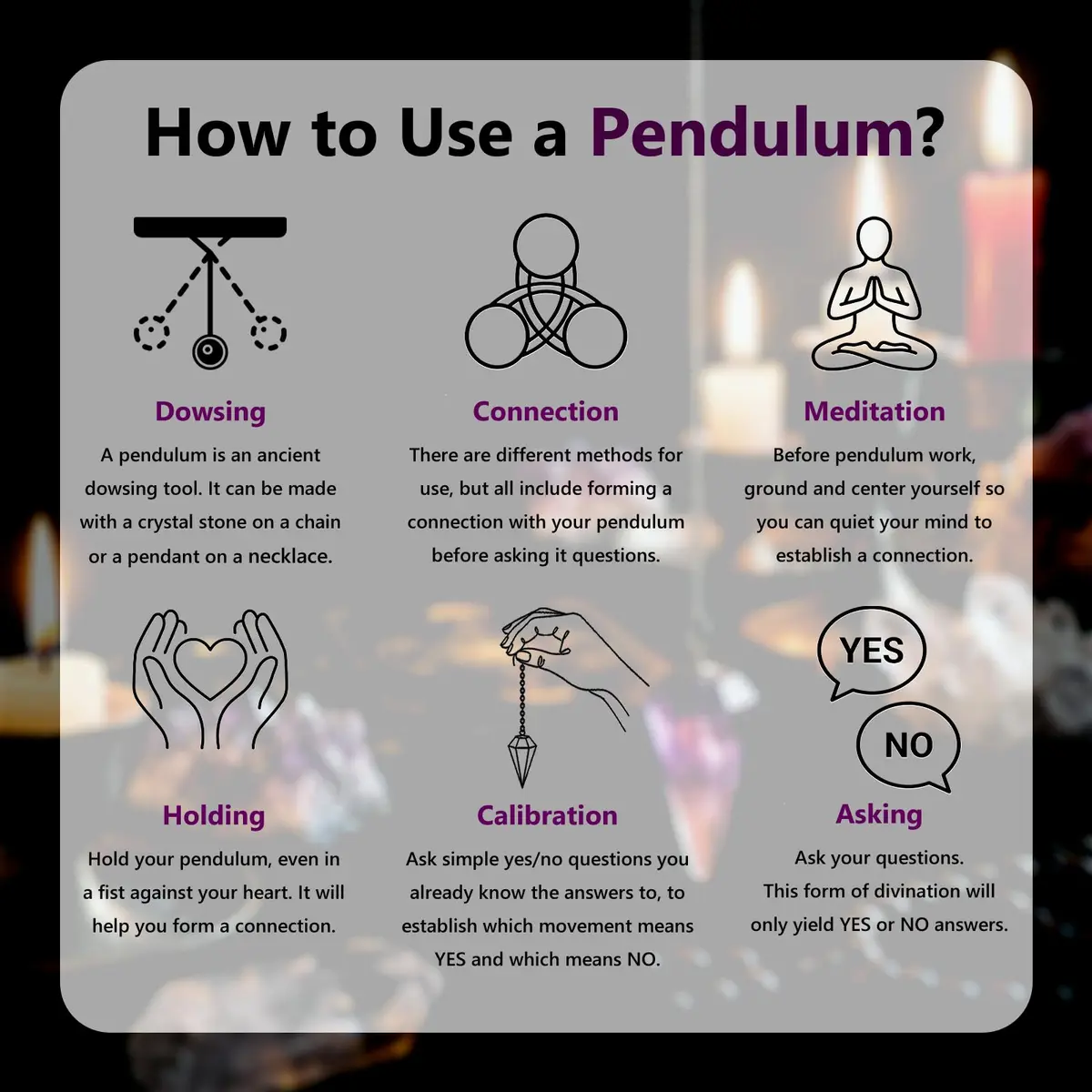 SUNYIK Amethyst Healing Crystal Point Pendulum 2.4'' | Divination & Protection with Unique Dreamcatcher - view 2