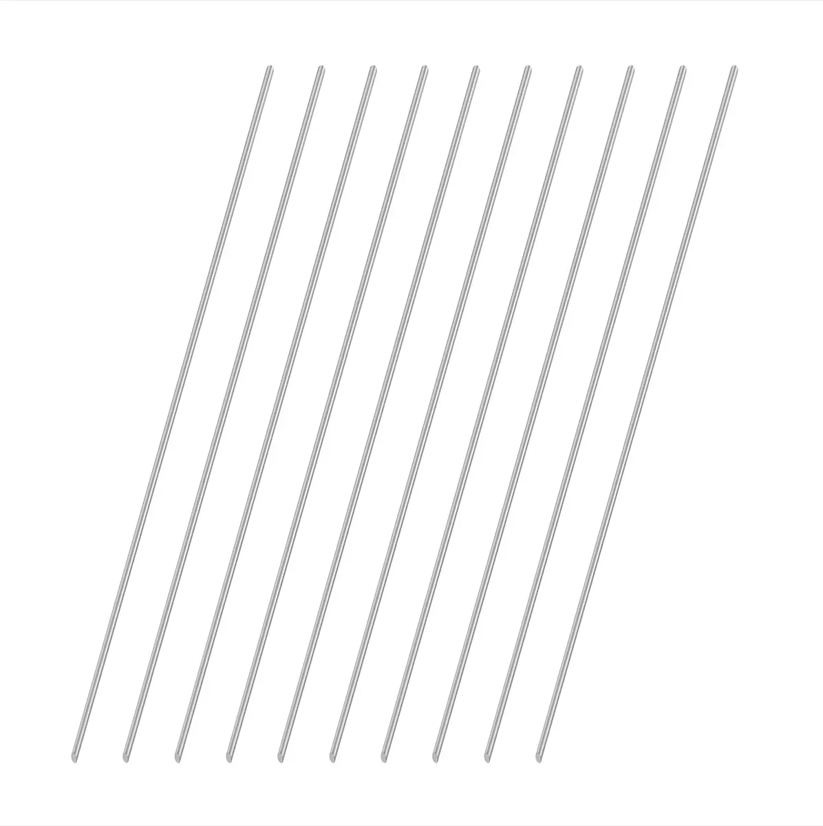VictorsHome 304 Stainless Steel Round Rod 1mm x 200mm | DIY Crafts Metal Shaft Bar Stock (10pcs, Silver) - main product image
