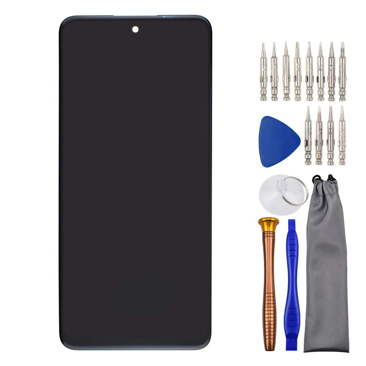 sunways Black Complete LCD Display Touch Digitizer Screen Replacement for LG K52 K62 Q52 K42 LMK525 LMK520 LMK420 6.6 inch - main product image
