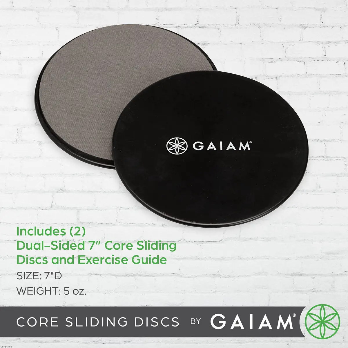 Gaiam Core Sliding Discs, Dual-Sided Ab Sliders, Set of 2 | Reversible for Carpet & Hard Floors - view 4