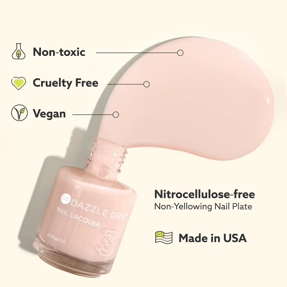 Dazzle Dry Nail Prep, Step 1 – Non-Toxic Primer & Strengthener (4 fl oz) | Long-Lasting Nail Care - view 3