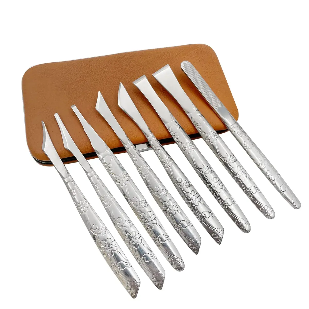 LYFJXX Leather Craft Knife Set | 8 Pieces, 13.2cm-13.6cm Stainless Steel - main product image