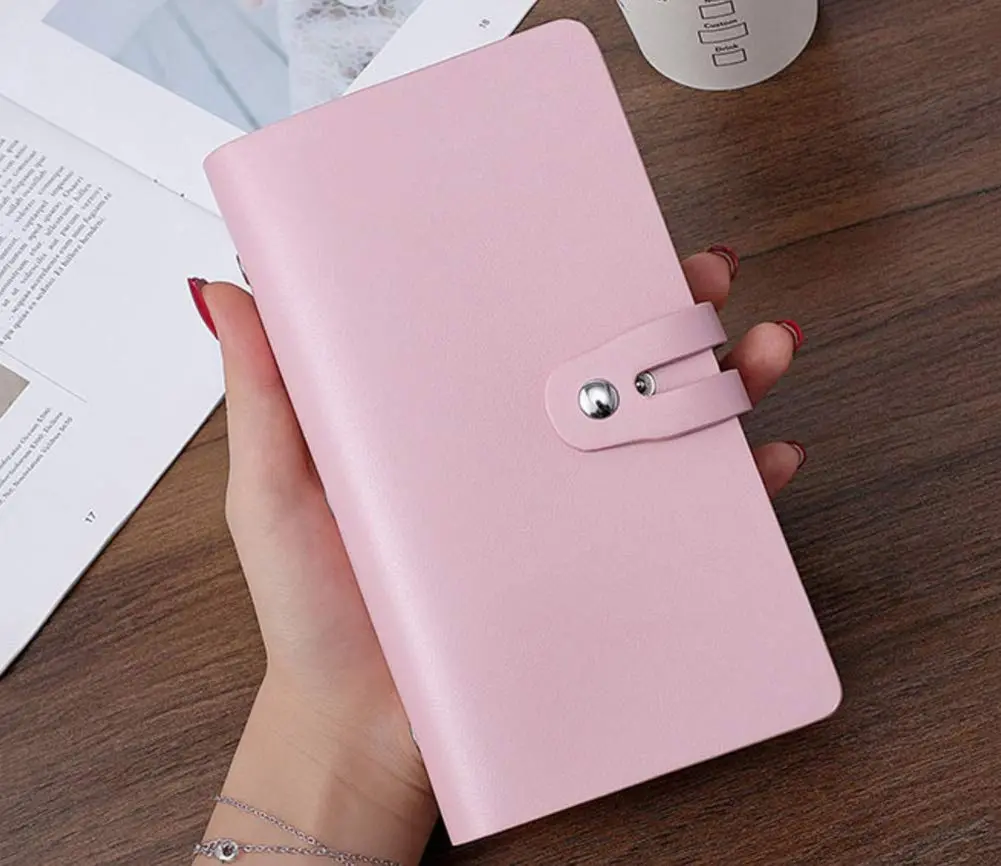 JERLA RFID Credit Card Holder Book, Leather Business Card Organizer for Women Men 96 Card Slots | RFID Blocking - view 3