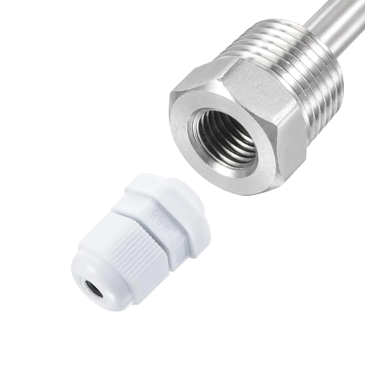 uxcell 8mm Dia G1/2 Thermowell Stainless Steel 304 300mm Length | Weldless Thermowell for Beer Fermenter - view 4