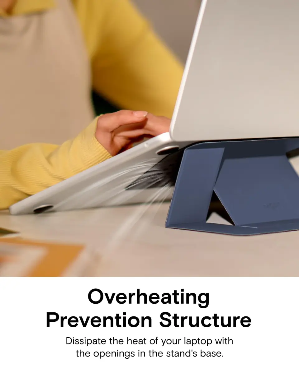 MOFT Invisible Slim Laptop Stand Grey | Adjustable & Reusable for Up to 15.6" - view 7