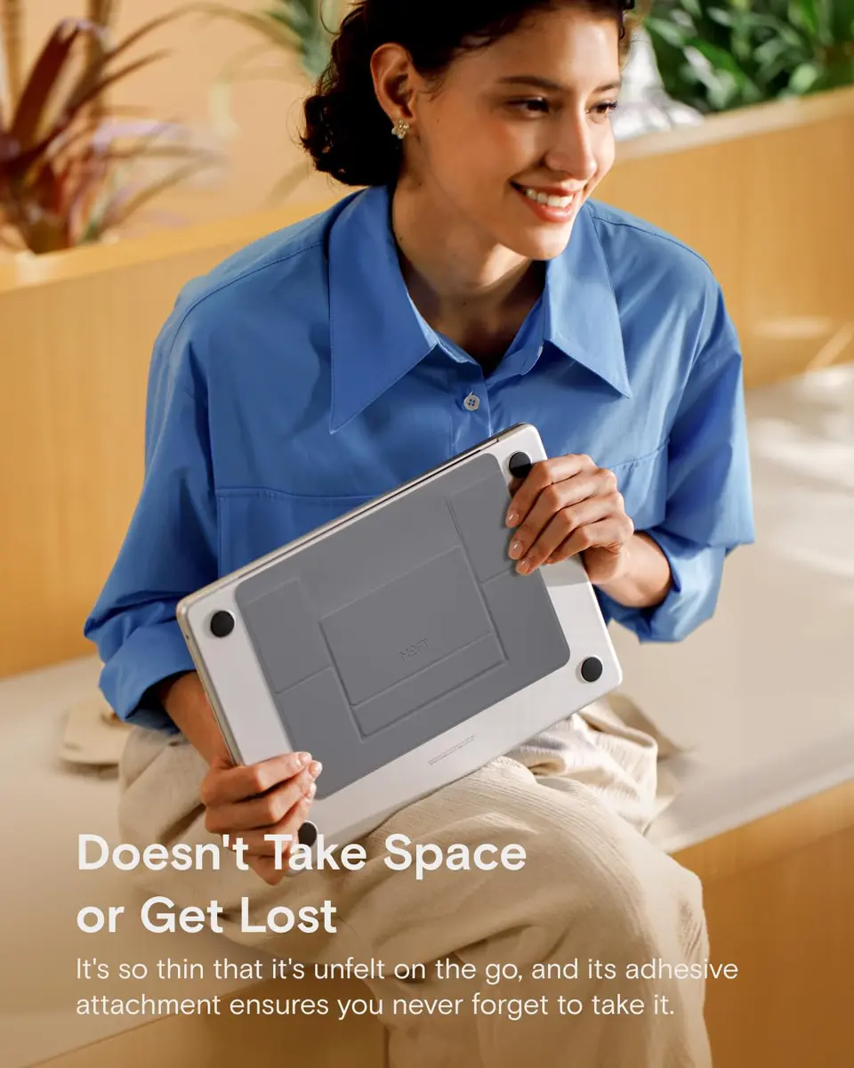 MOFT Invisible Slim Laptop Stand Grey | Adjustable & Reusable for Up to 15.6" - view 4