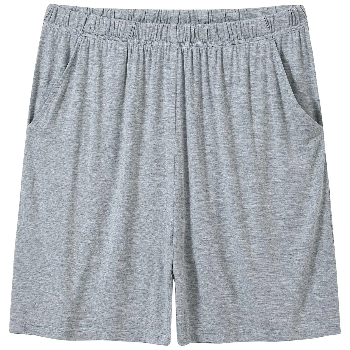 MoFiz Men's Pajama Set Lightweight Big Tall Tee Soft Summer Cotton PJs Sleep Sets Light Grey XL - view 4