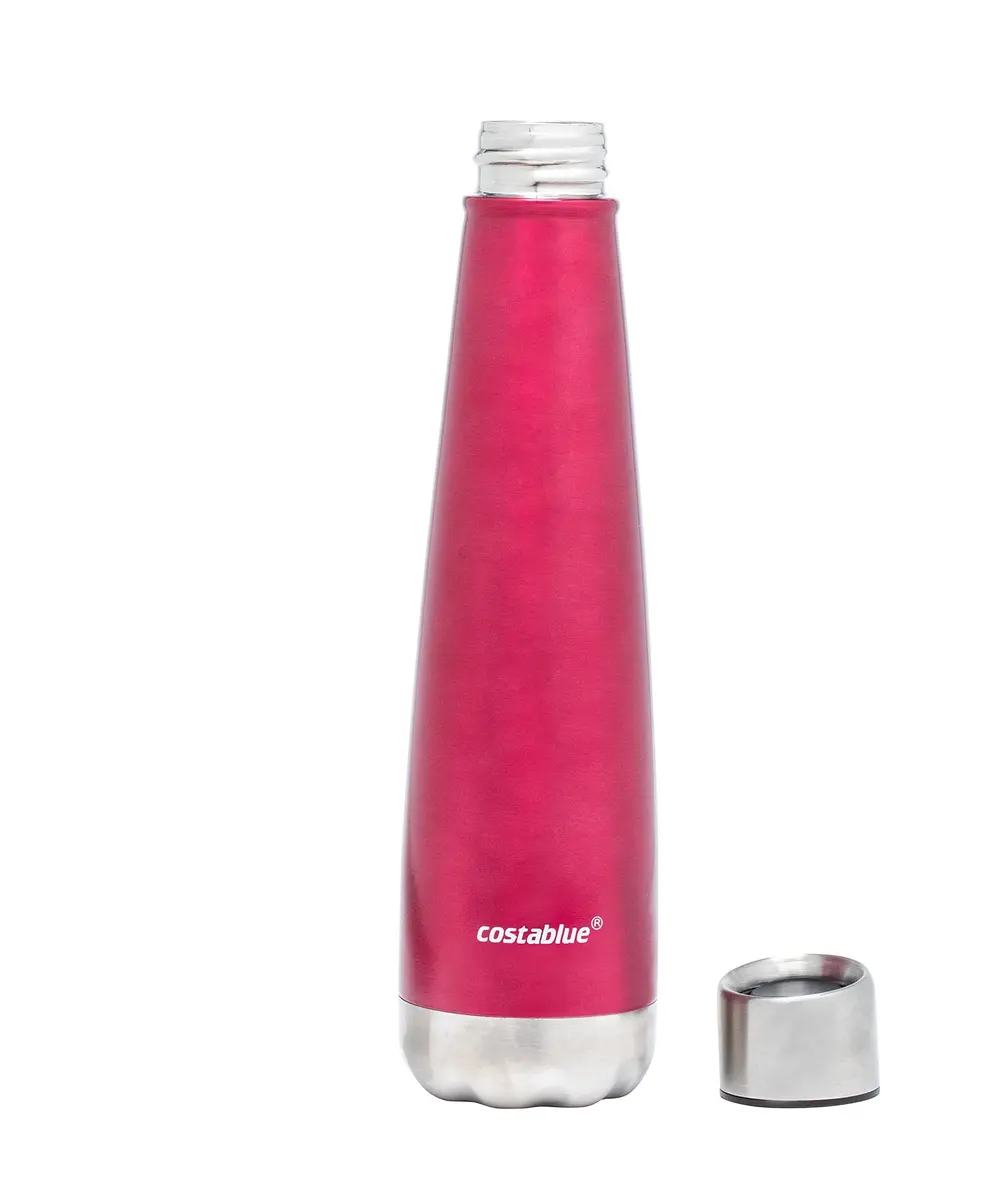 costablue insulated water bottle 17 oz | leak-proof travel thermos for hot & cold beverages - view 8