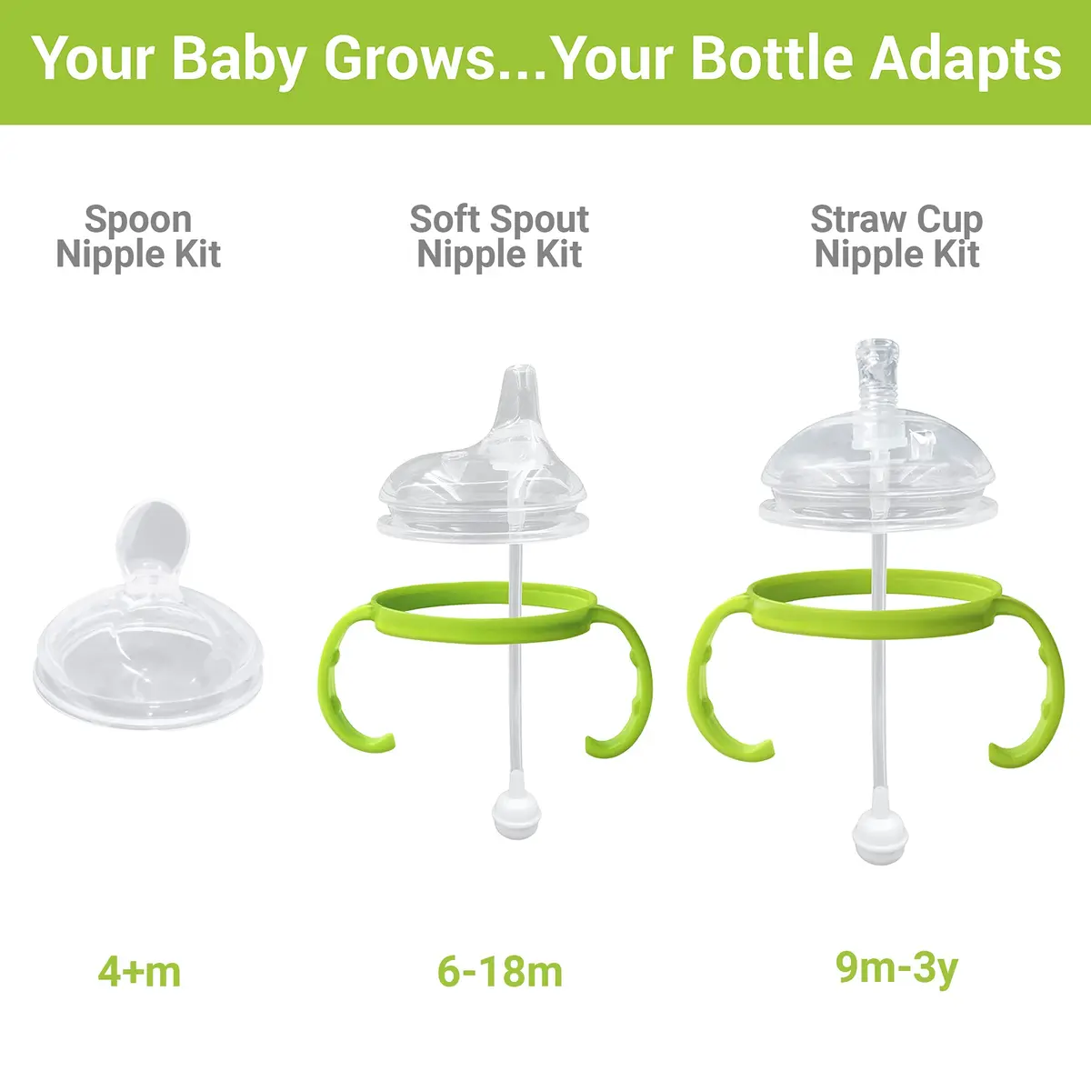 ANPEI Ultimate Weaning and Transitional Nipple Kit for Comotomo Bottles | 5 oz & 8 oz Bottles - view 4