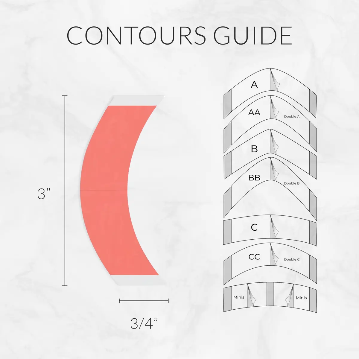 Walker Tape Sensi-Tak CC Contour Pre-Cut Strips 36 Pack | Extended Wear Wig Tape for Lace Front Wigs & Human Hair - view 3