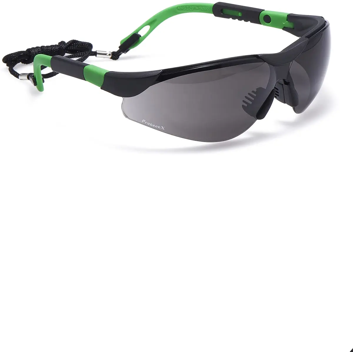 ProtectX Super Light Safety Glasses Pathfinder Tinted Smoke Polycarbonate Impact & Scratch Resistant Anti-Fog, 1 Unit | ANSI Z87.1 Rated UV Protection - main product image