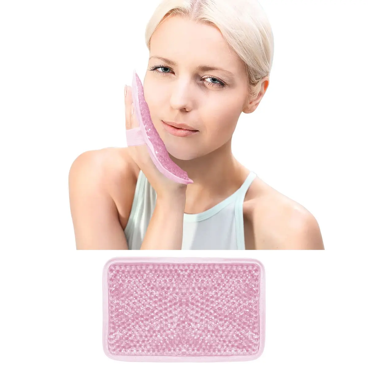 ZNÖCUETÖD Gel Ice Pack for Injuries 1 Pack Reusable Hot Cold Pack | Fast Pain Relief with Strap - main product image