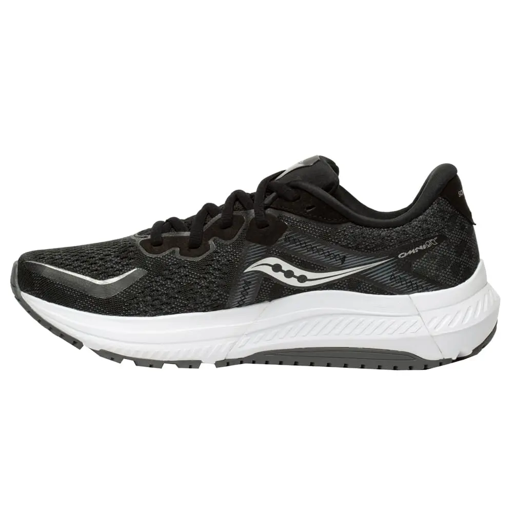 Saucony Women's Omni 20 Running Shoe, Black/White, Size 5 | Supportive, Cushioned & Stable for Road Running - view 5