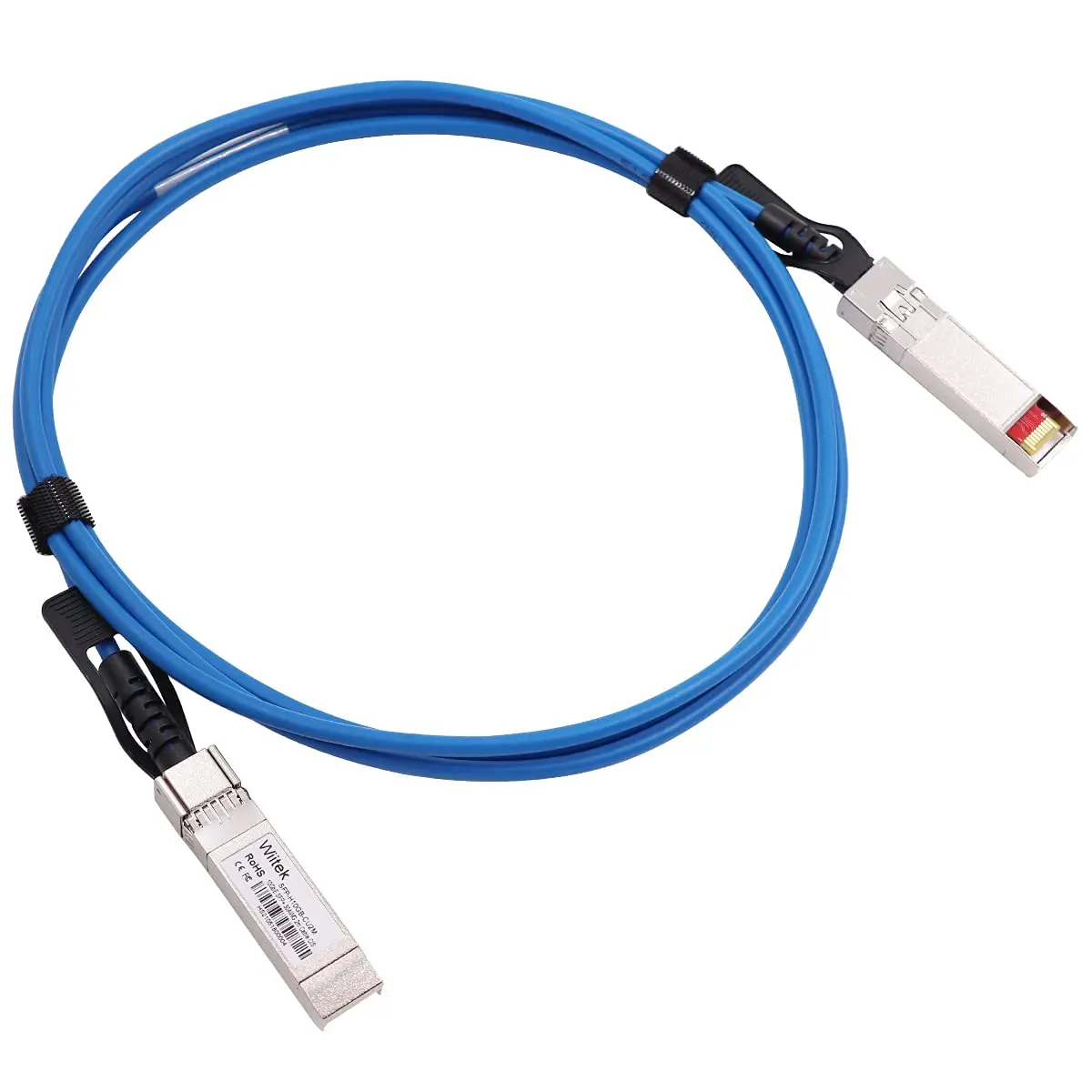 Wiitek Blue Colored 2m (6.56 ft) 10G SFP+ DAC Twinax Cable | High-Speed Network Connectivity - main product image