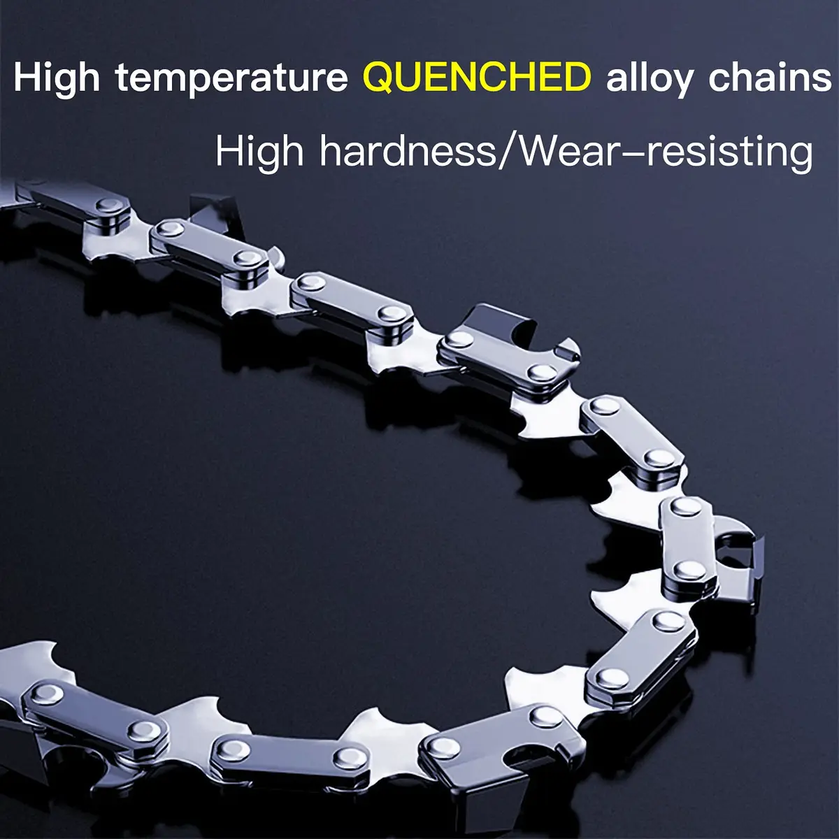 Fifchall Chainsaw Chain Replacement for 4 Inch Mini Chainsaw | Wear-Resistant, Smooth Cutting, Easy Install - view 2