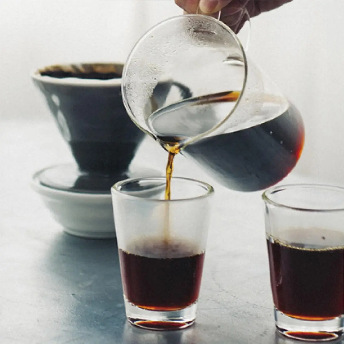 HARIO Beaker Server 300ml (10.1 Fl Oz) | Precision Glass Coffee Server with Steady Pour Handle - view 6