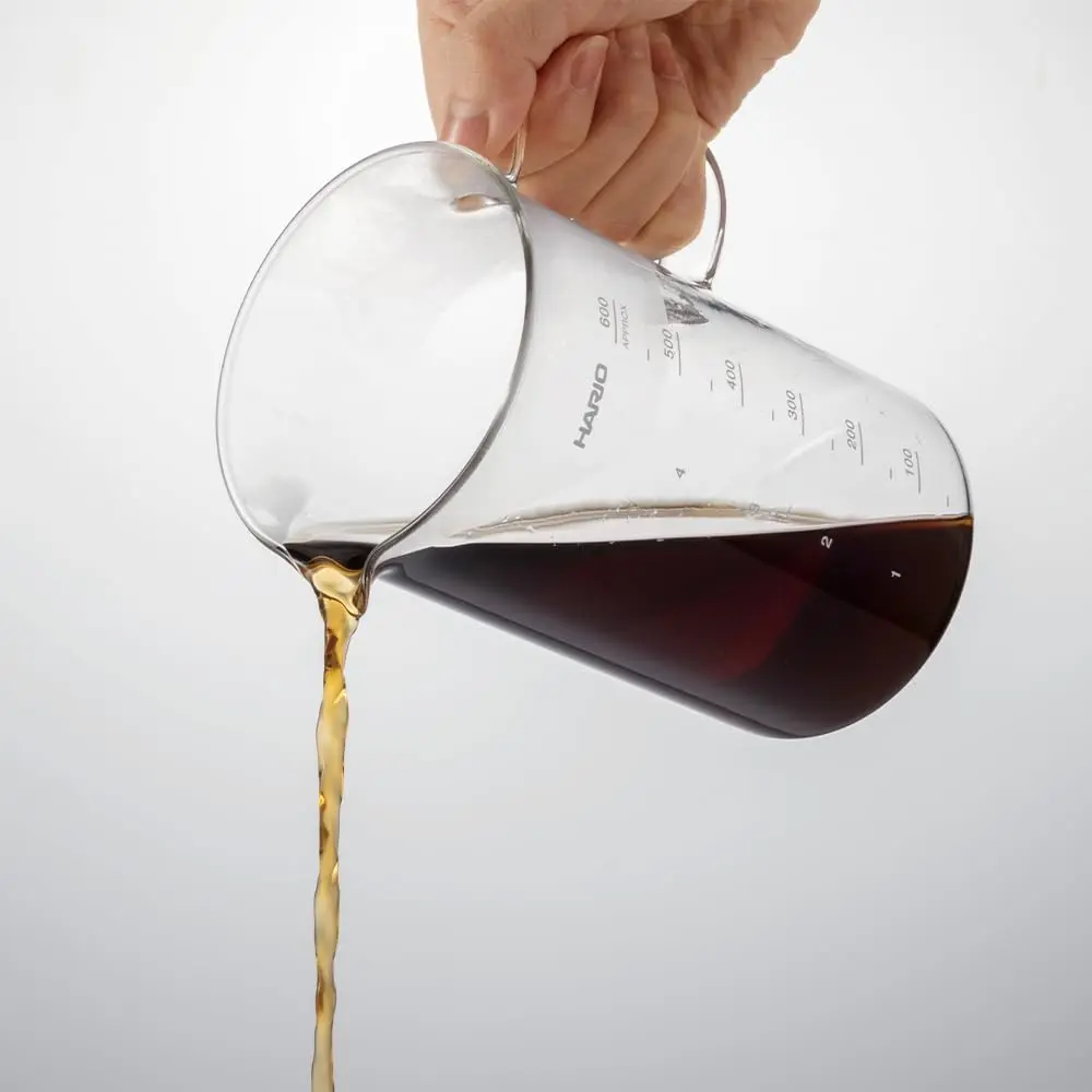 HARIO Beaker Server 600ml (20.3 Oz) | Heatproof Glass Coffee Server with Measuring Marks - view 4