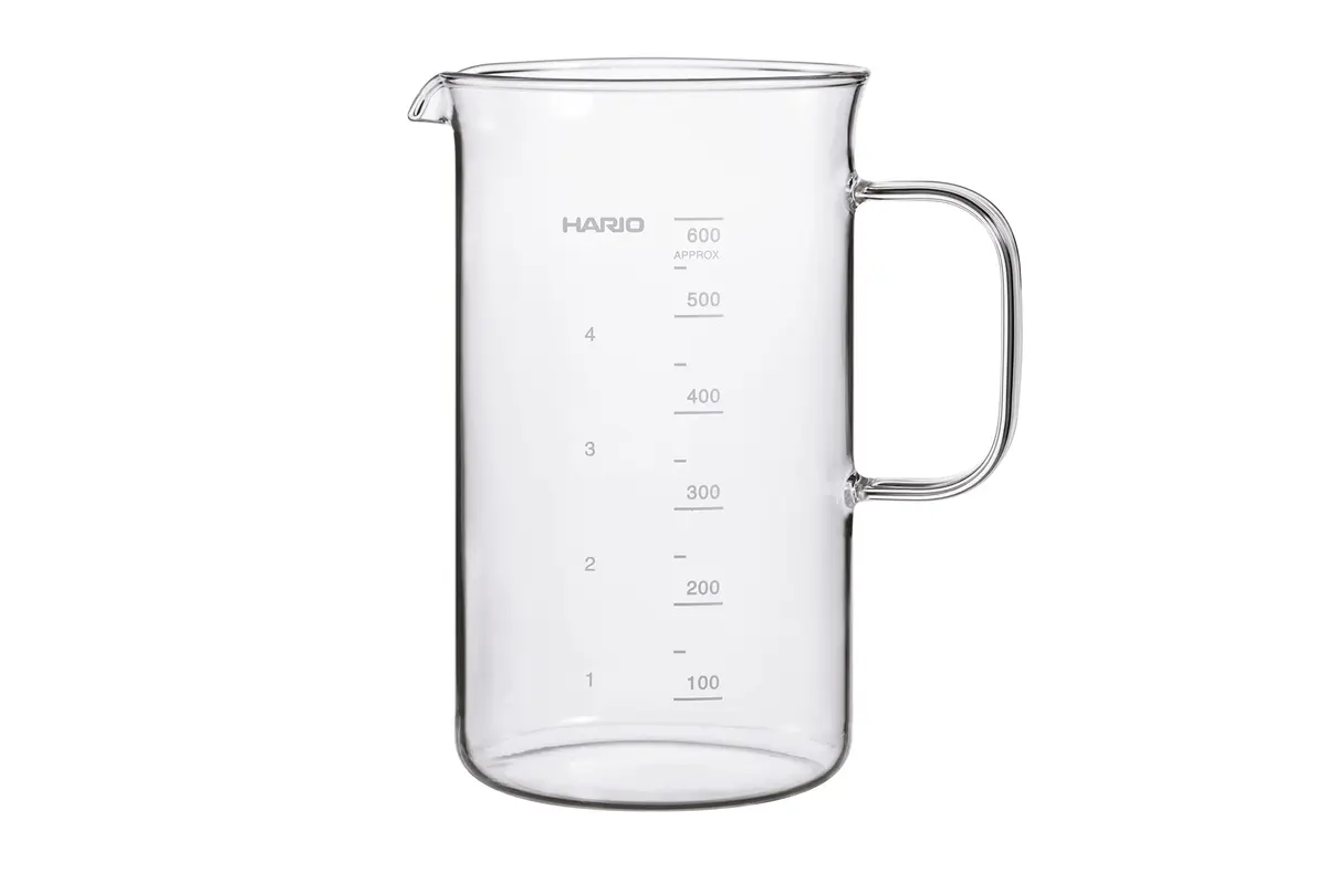 HARIO Beaker Server 600ml (20.3 Oz) | Heatproof Glass Coffee Server with Measuring Marks - main product image