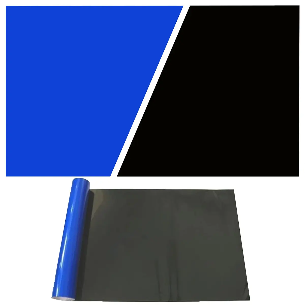 ELEBOX Aquarium Background Blue Black Fish Tank Background 71.7" | 3D HD Double-Sided Aquarium Decor - main product image