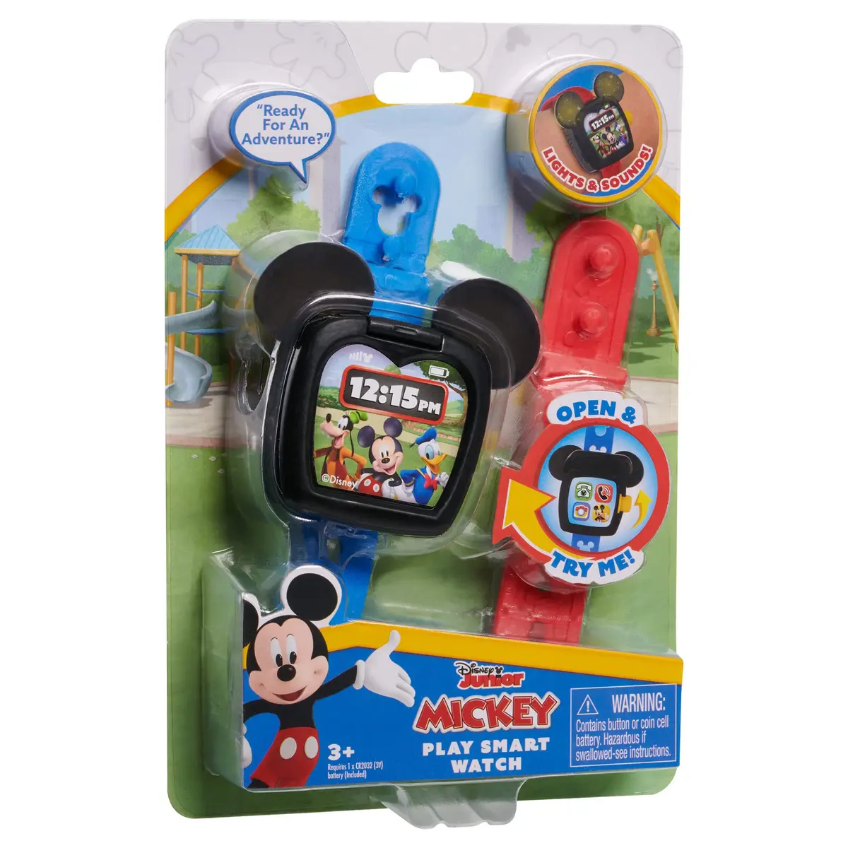 Disney Mickey Mouse Funhouse Smart Watch for Kids, Toddler Toy with Lights & Sounds, Ages 2+ | Realistic & Customizable - view 7