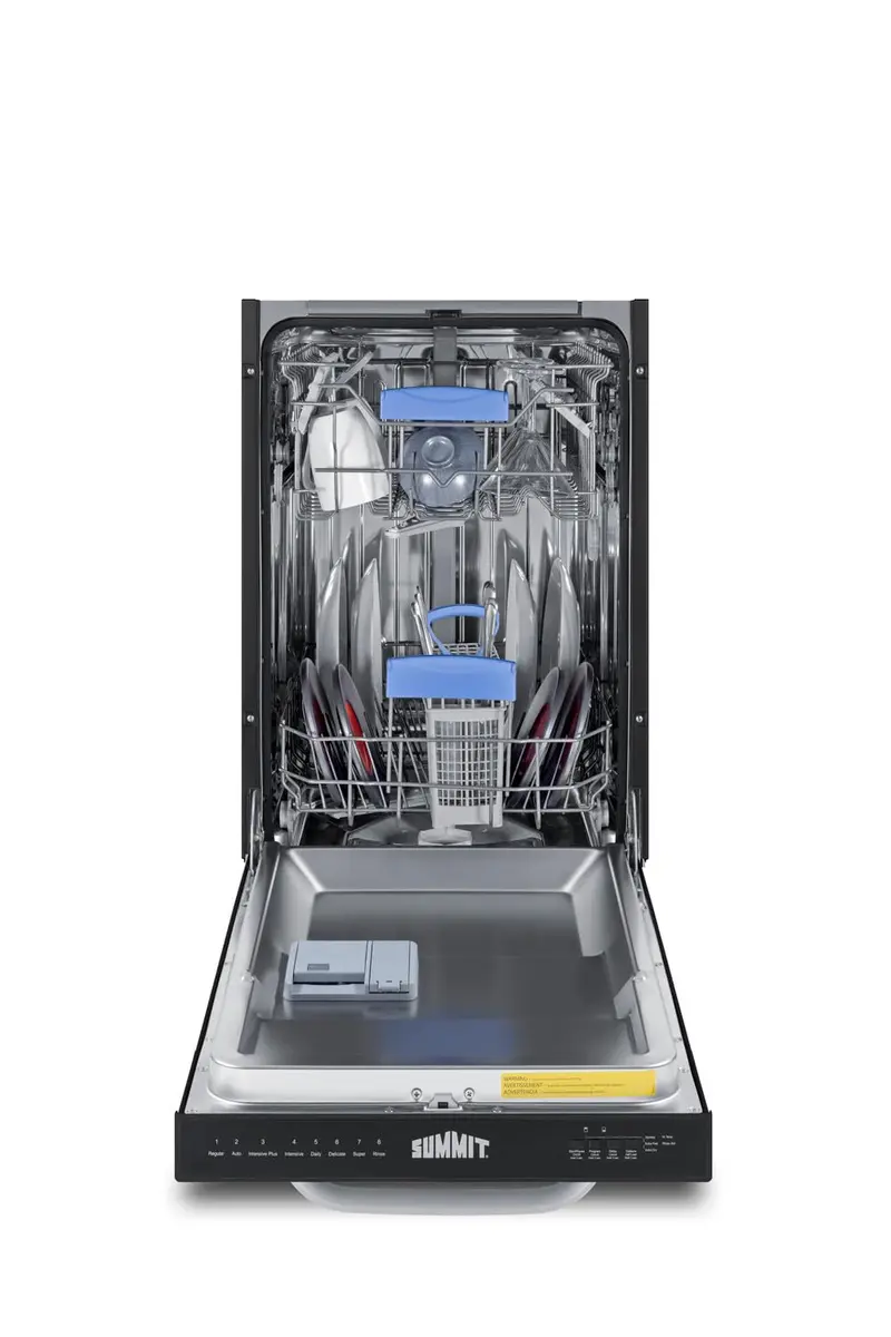 Summit Appliance 18 in. Top Control Dishwasher in Stainless Steel | ADA Compliant with Digital Touch Controls - view 2