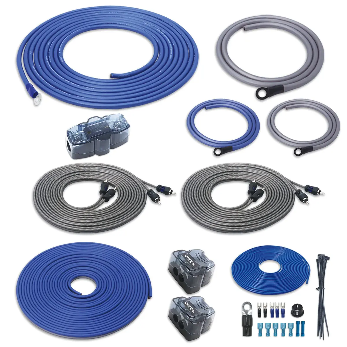 RECOIL RC4D True 4 Gauge Car Audio Wiring Kit | Premium Amplifier Installation - main product image