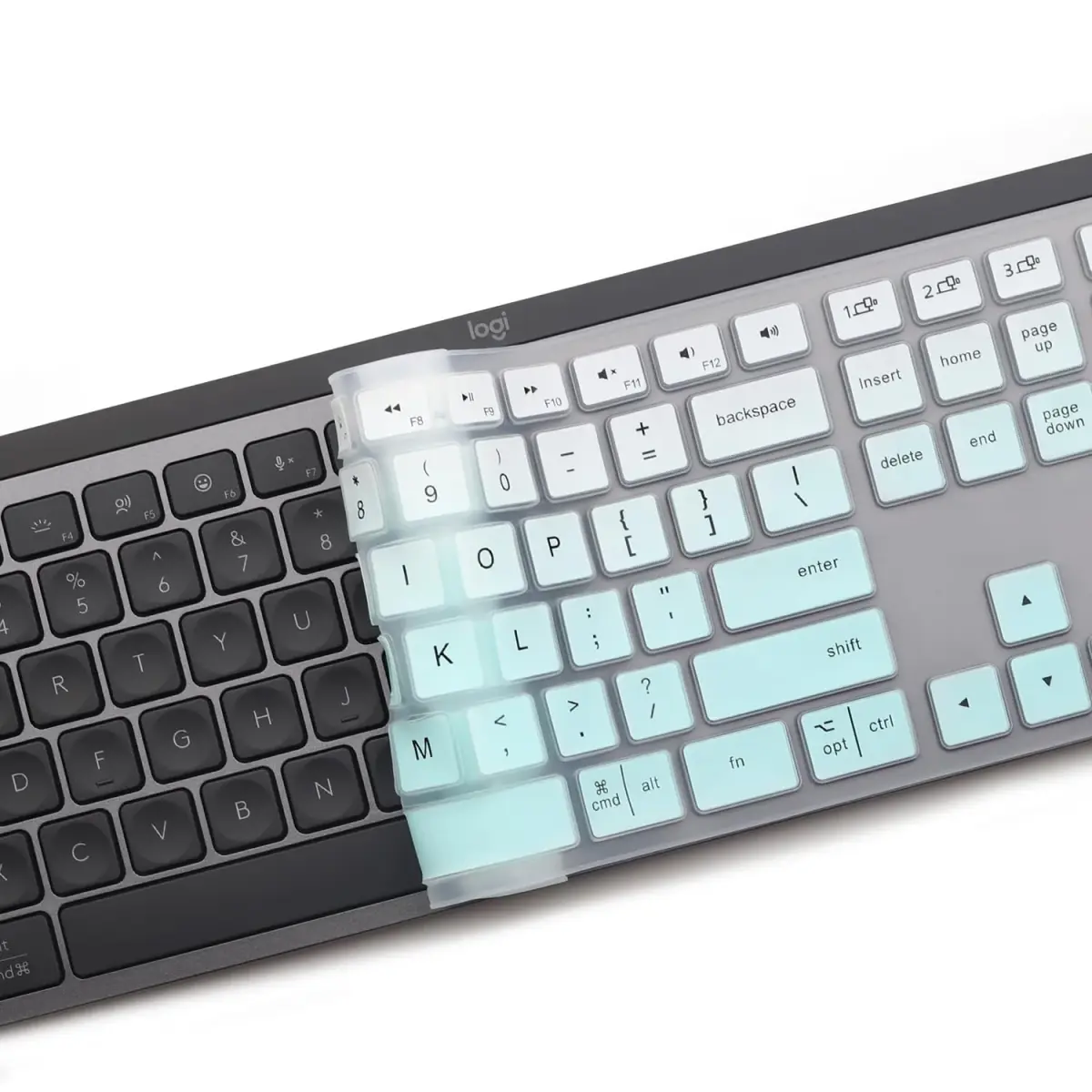 MUBUY-GOL MintGreen Keyboard Cover for Logitech MX Keys S/Craft | 36cm (14.2in) - view 6