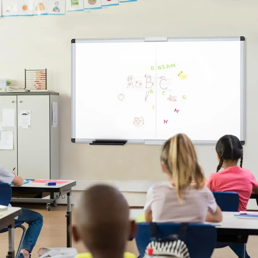 VIZ-PRO Large Magnetic Dry Erase Whiteboard 152 x 122 cm (60 x 48 Inches) | Smooth Writing Surface for Office, School, Home - view 6