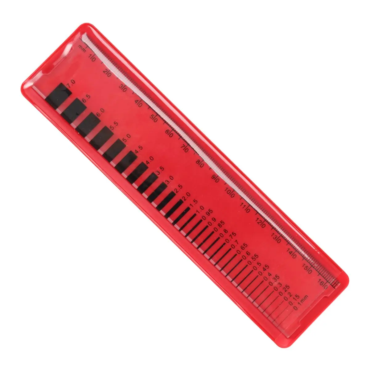 MOETER Concrete Crack Width Gauge Ruler 16.5cm (6.5in) | Precision Measurement Tool for Structural Analysis - main product image