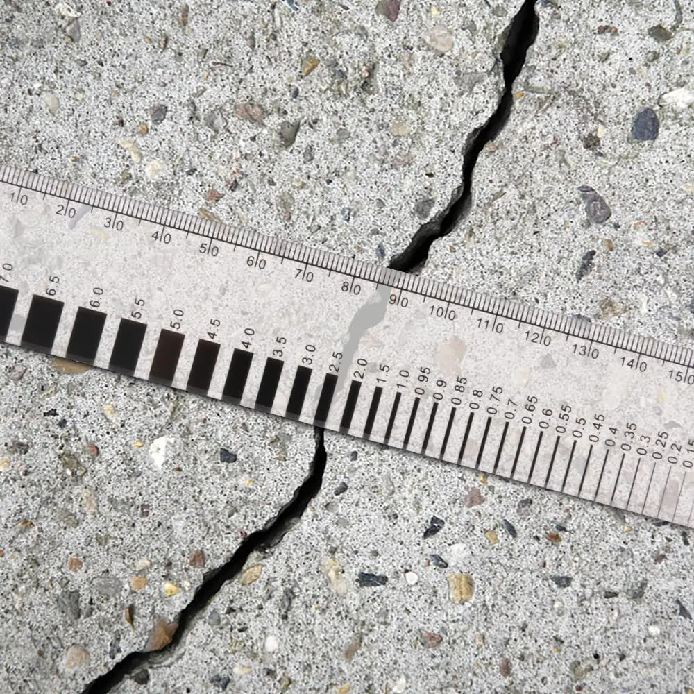 MOETER Concrete Crack Width Gauge Ruler 16.5cm (6.5in) | Precision Measurement Tool for Structural Analysis - view 7